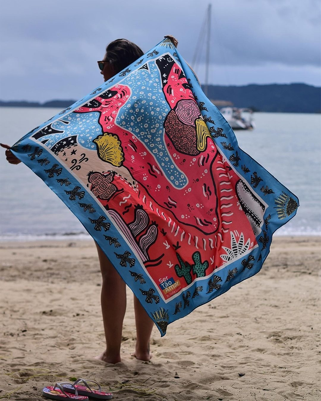 Canga personalizada com estampa autoral